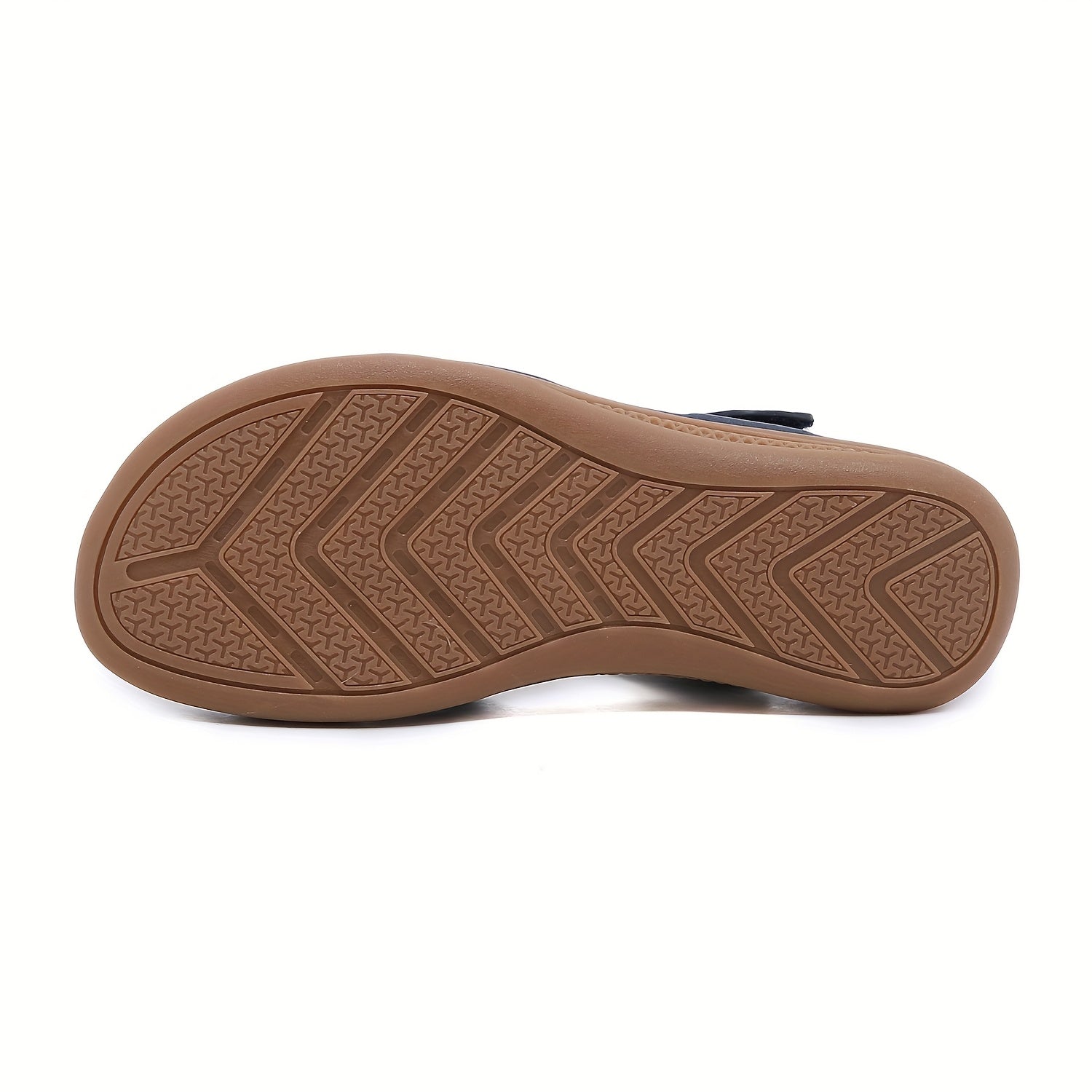 Women'S Summer Casual Slip-On Sandals - Lightweight Non-Slip Low Heel, Open Toe with Adjustable Hook-and-Loop Strap, Synthetic Cover Upper & TPR Sole for Beach, Shopping, Outings, Beach Shoes, Fashionable Footwear, Comfortabl